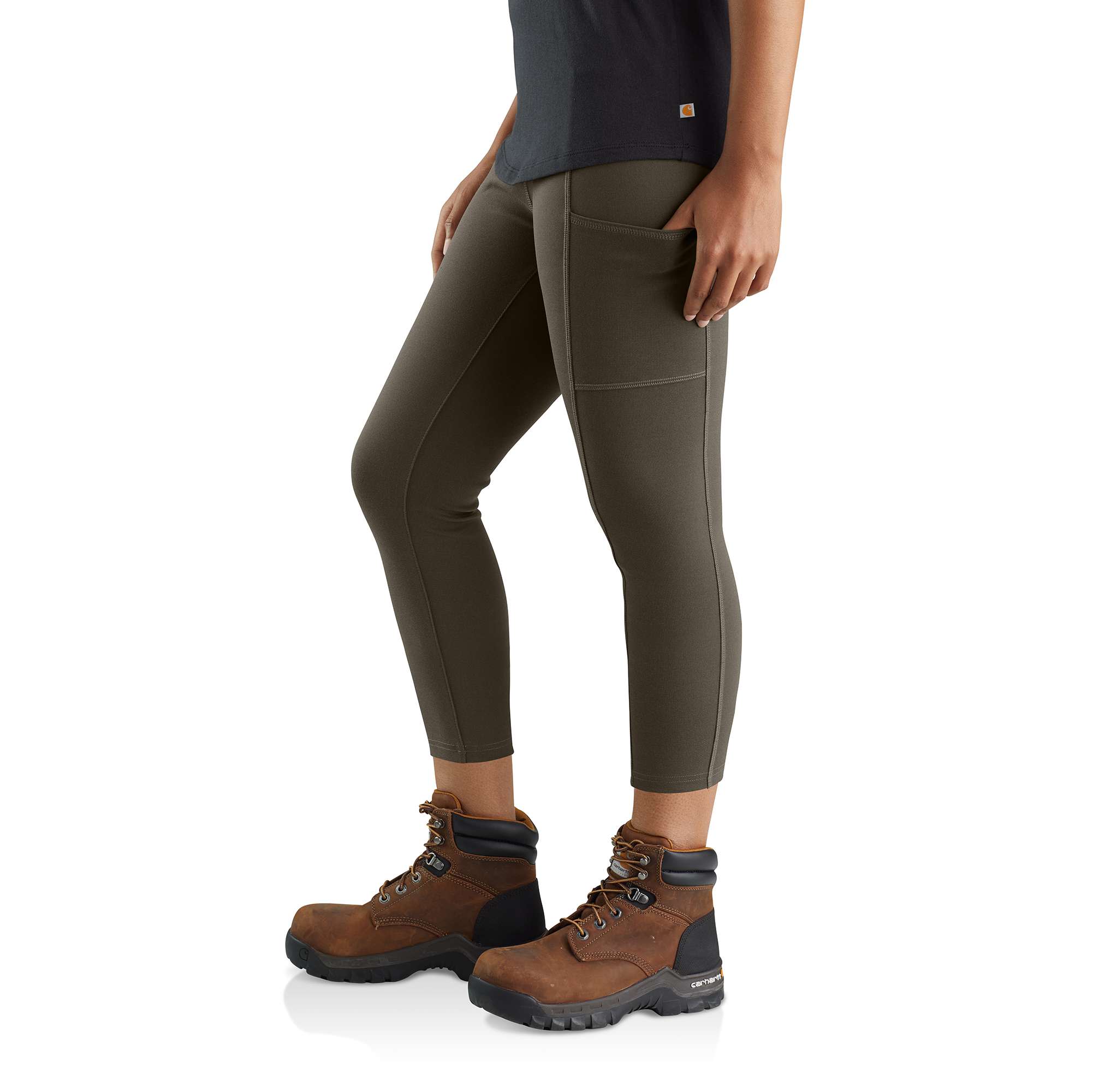 Women's Carhartt Force® Lightweight Ankle Length Pocket Legging - Image 3